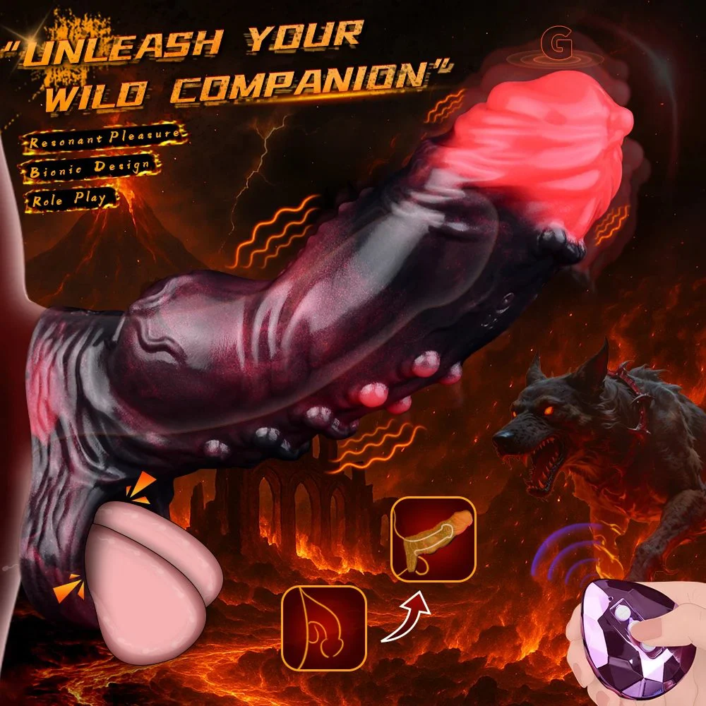New Big Knot Penis Sleeve Cock Sleeve Vibrator,Reusable Penis Sleeve with Vibrator Penis Ring Cock Enlarger Sex Toy for Men