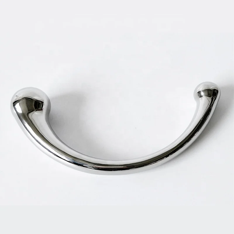 Stainless Steel G-Spot Wand Massage Stick Pure Metal Penis P-Spot Stimulation Anal Plug Dildo