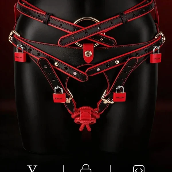 Pu Leather Male Chastity Belt Device Adjustable Bandage Harness Restraint Panty Cock Cage Chastity Devices Bondage Sex Toy