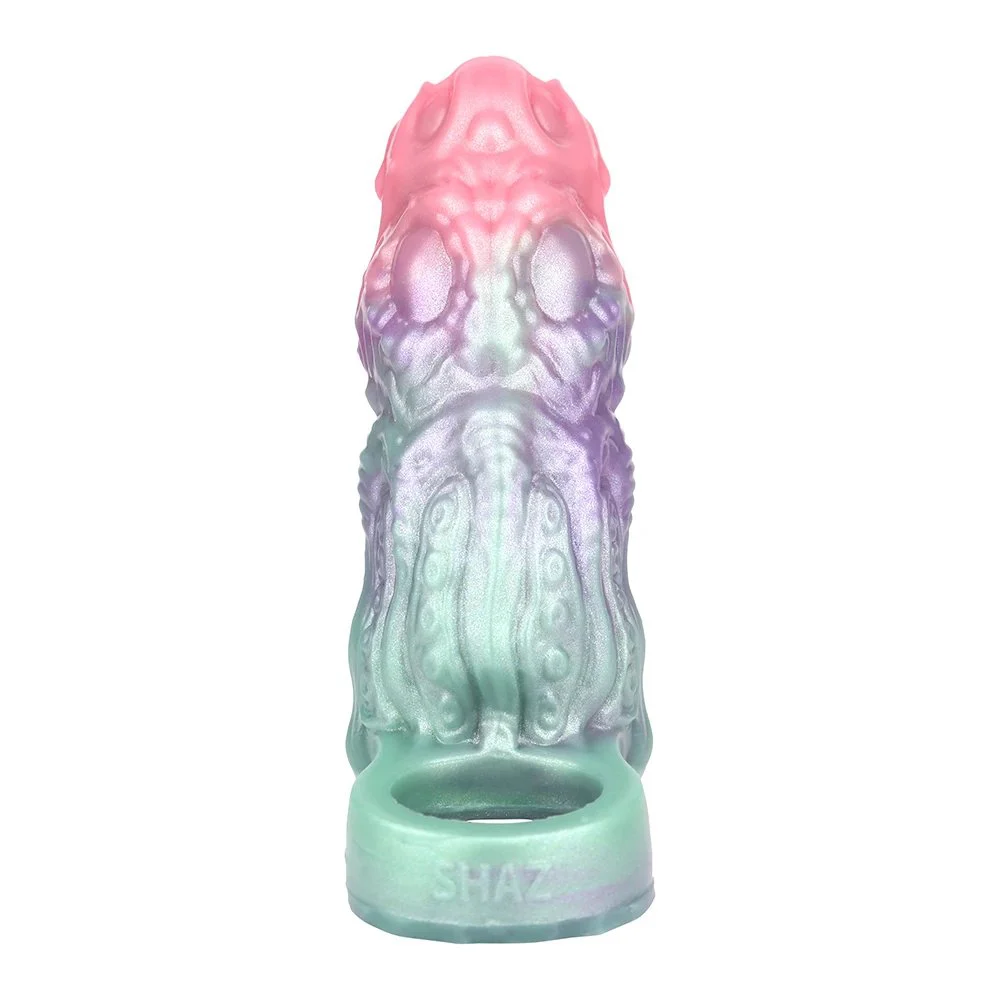 Galactic Charm Fantasy Monster Dildo Open Penis Sleeve Penis Enlargement Male Penis Extender Couple Flirting Sex Toys