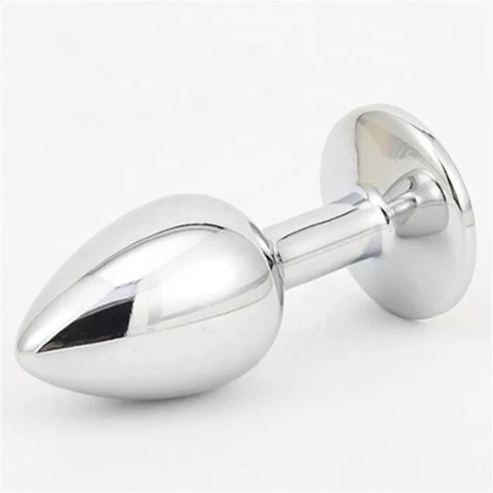 Luxury Unisex Fetish Anal Trainer Sex Toys Silicone Stainless Steel Anal Vibrator for Masturbation Jewelry Design Butt Plug