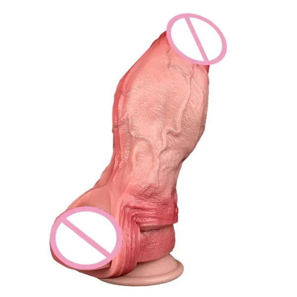 Penis Sleeve Silicone Dildo Enlarger Sex Toys for Men Adult Soft Realistic Cover Accessories for Penis Male Sex