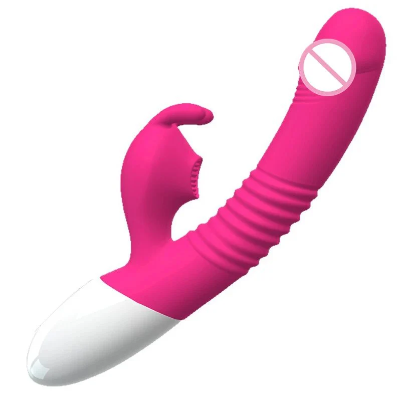 Female Masturbation 7 Modes 3 in 1 Heating Vibrating Sex Toys Clitoral Stimulation Sucking Rabbit Vibrator