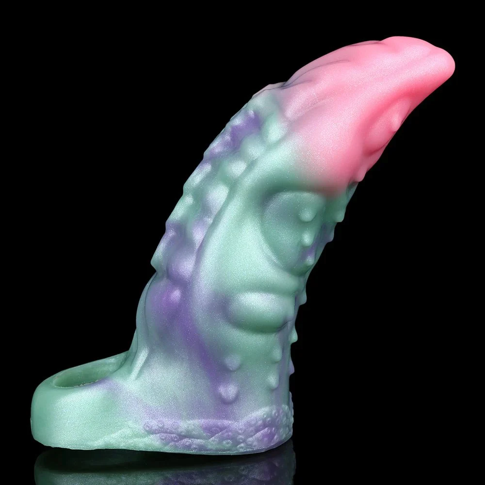 Galactic Charm Fantasy Dildo Soft Silicone Penis Enlargement Sleeve Male Penis Extender Couple Sex Toy