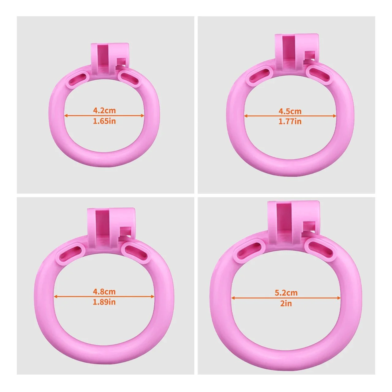 Pearl Shell Male Penis Chastity Lock Safe Resin Material Four Rings, Three Colors Restraint Product Chastity Roleplay