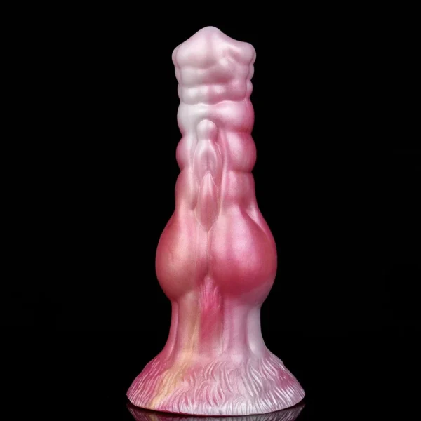 Net Weight 279g Gory Color Silicone Inflatable Dog Dildo Adult Inflatable Anal Plug Sex Toys