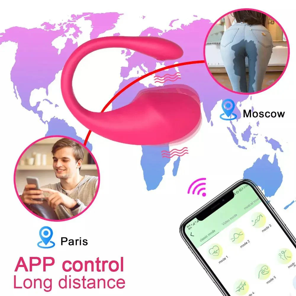 APP Controlled Quiet Butterfly Panty G-Spot Sex Stimulator Invisible Wearable Clitoral Vibrator Egg for Women