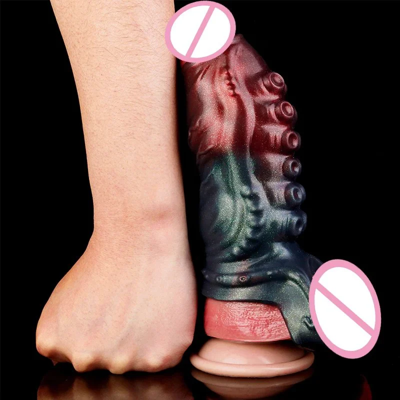 Penis Sleeve Extensions Octopus Male Enlargement Delay Ejaculation Clits Massager Cock Ring Penis Cover Sex Toys for Men
