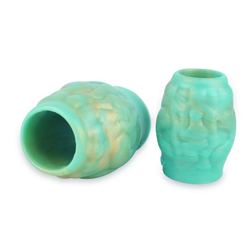 Male Penis Sleeves Delay Ejaculation Cock Ring for Couple Delay Orgasm Enlargement Sex Toys Green Dragon Reusable Condom