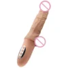 10 Frequency Telescopic Vibrating Dildo Strong Silicone Sex Toy for Adult Use