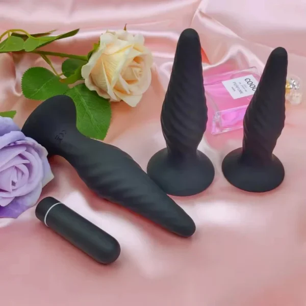 Silicone Electric Shock Vibrating Sex Toys Anal Butt Plug Underwear for Male Couple Anal Sexual
