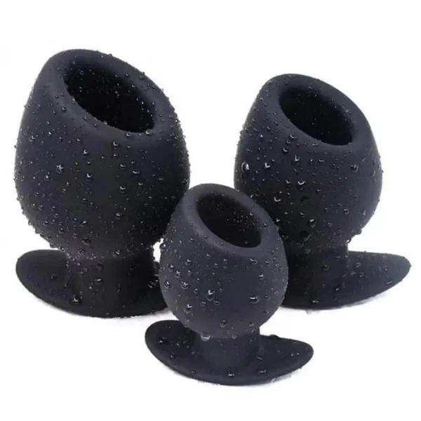 Silicone Hollow Anal Vaginal Speculum Enema Sex Toys Butt Plug for Adult Gay Men Anal Expander and Anus Dilator