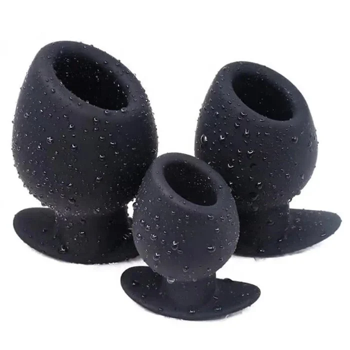 Silicone Hollow Anal Vaginal Speculum Enema Sex Toys Butt Plug for Adult Gay Men Anal Expander and Anus Dilator