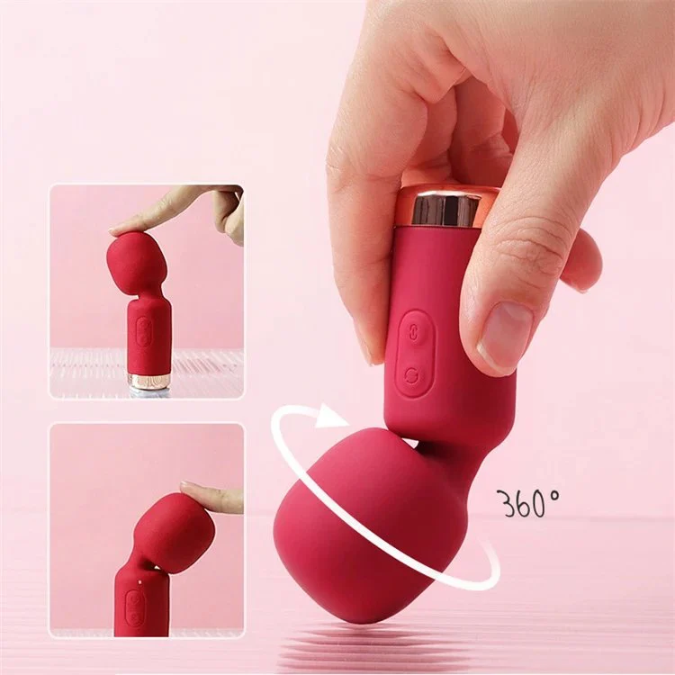 Female Masturbation USB 10 Frequency Pink Wand Massage Mini AV Vibrator Sex Toys for Women