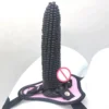 19cm Corn Shape Dildo Anal Plug Lesbian Sex Toy Penis with Belt Sex Toy Strap on Dildo Pants for Lesbian