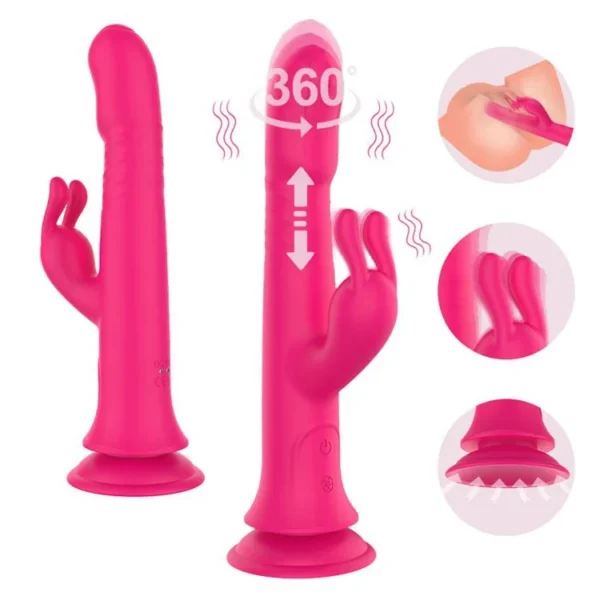Handheld Clitoral Stimulation Av Wand Massager Vibrator Telescopic Swing Dildo Vibrator Sex Toys for Women