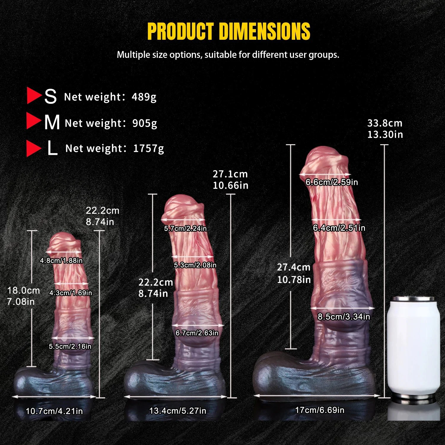 Huge Horse Dildo 33.8cm S M L Size Anal Stimulation Silicone Toys Animal Cock Toy Fantasy Dildo With Suction Cup