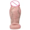 Realistic Silicone Hollow Penis Sleeve Enlargement Thick Soft Silicone Cock Ring Sleeve Penis Enlargement Adult Toy for Man