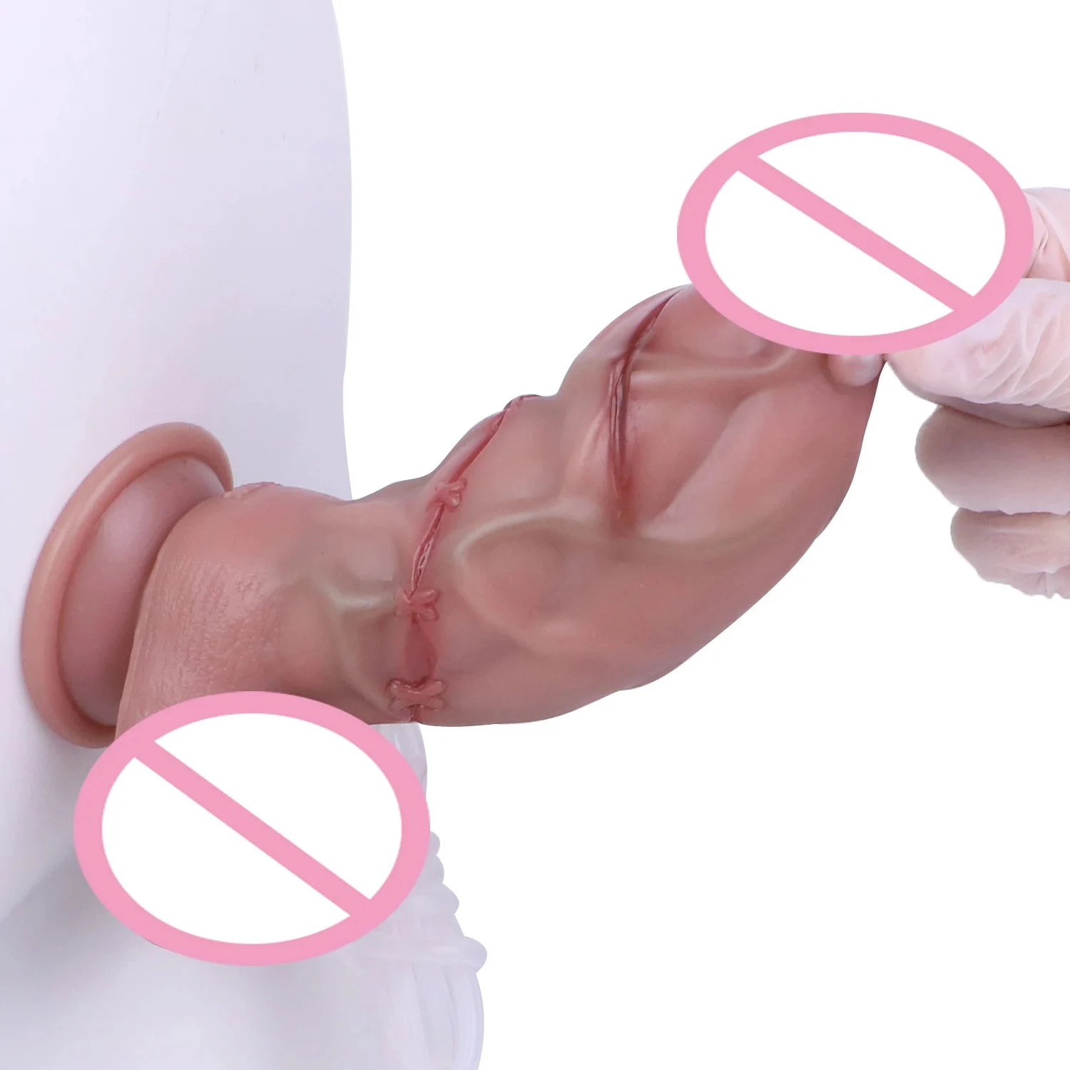 19.5cm Squirting Anal Plug with airbag and Injector Sex Toys