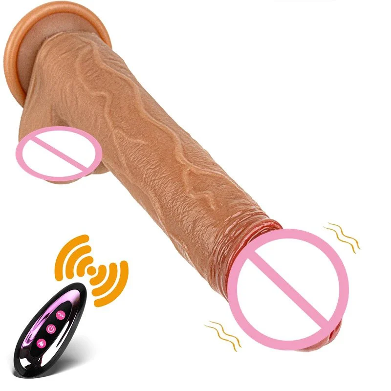 10 Frequency USB Thrusting Rotation Realistic Silicone Vibrating Dildo Vibrator Woman Sex Toys