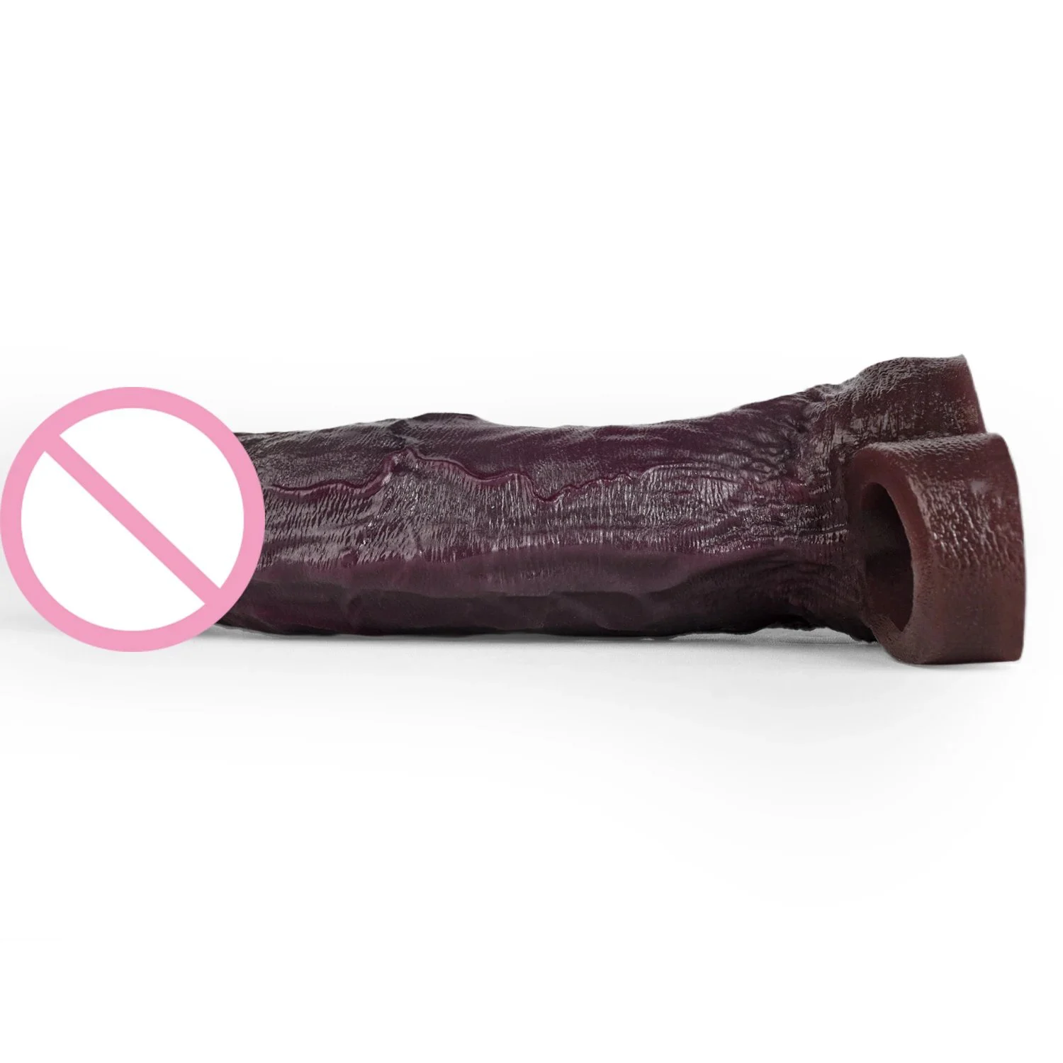 Realistic Foreskin Head Penis Sleeve Male Delay Ejaculation Sex Toy Close Head G-Spot Stimulator Dick Extender for Couple