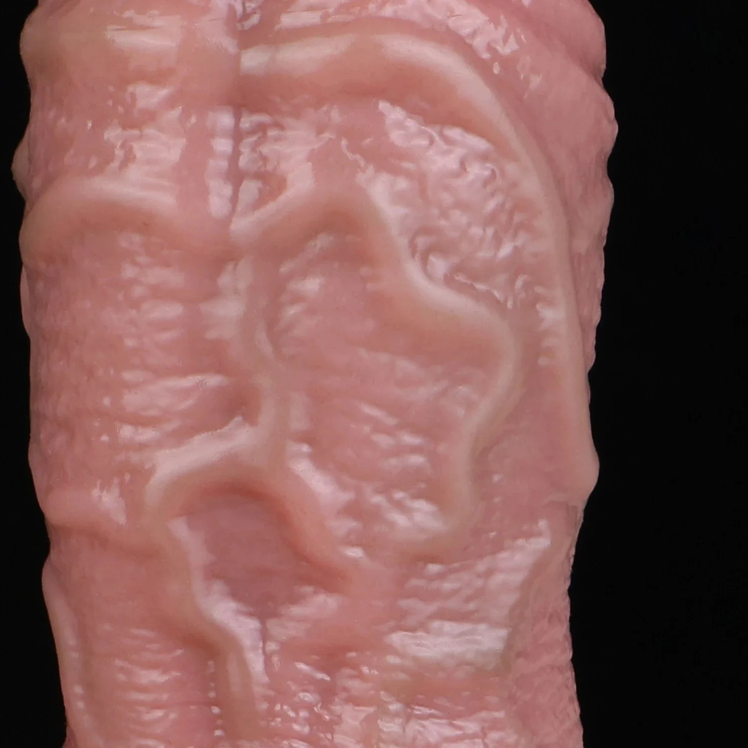 Realistic Penis Sleeve With Vaginal Design Anti-drop Silicone Male Penis Extender for Men Delay Ejaculation Adult Sex Toys