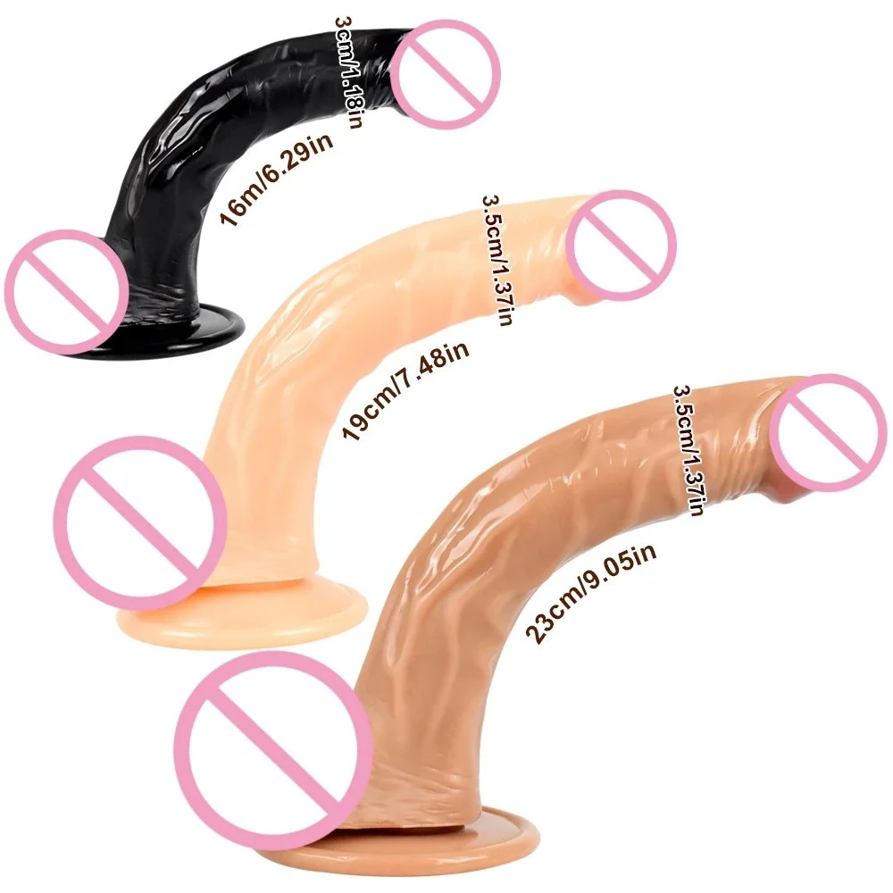 19cm 7.48inch Body Safe Real Penis Realistic Dildo Sex Toys for Women Adult Product Big Dildos for Female
