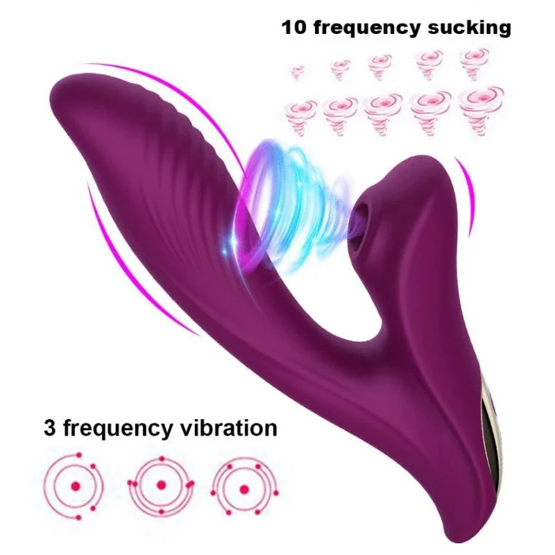 Clitoral Sucking G-Spot Massager 10 Vibration Modes Rechargeable Electrical Stimulation Machine Female Couple Vibrator
