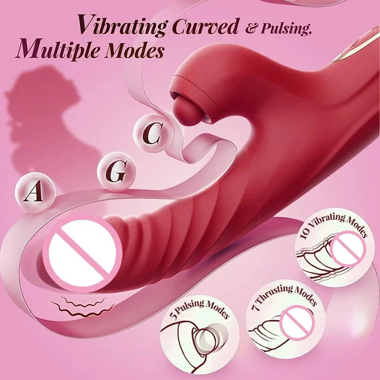 Consolador Vibrator Thrusting Dildo for Women Vibration Flapping Heating Rabbit Vibrators Adult Sex Toy for Women and Couple