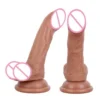 6.3Inch Soft Liquid Silicone Realistic Double Layer Dildo Sex Toys Women
