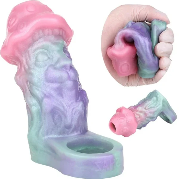 New Monster Cock Sleeve Penis Sleeve Sheath, Fantasy Sex Toys Cock Ring Penis Rings for Men,Penis Sleeve Delay Ejaculation