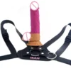6.89 Inches Women Adult Sex Toys pink Realistic Double Layer Hardness Dildos Silicone Dildos with Strap on Belt