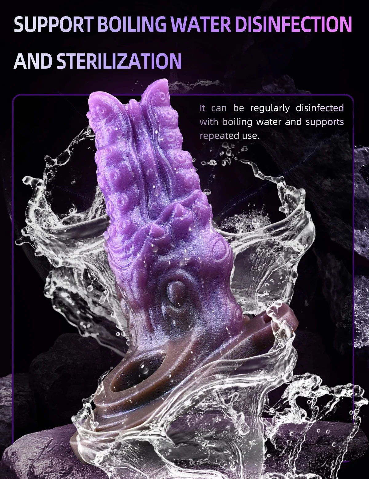 Octopus Penis Sleeve Tentacle Penis Ring,Silicone Animal Cock Sleeve Girth Extension,Monster Penis Extender Male Sex Toy