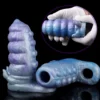 Octopus Suction Cup Sexy Platinum Silicone Dildo Spike Penis Sleeves Adult Toys