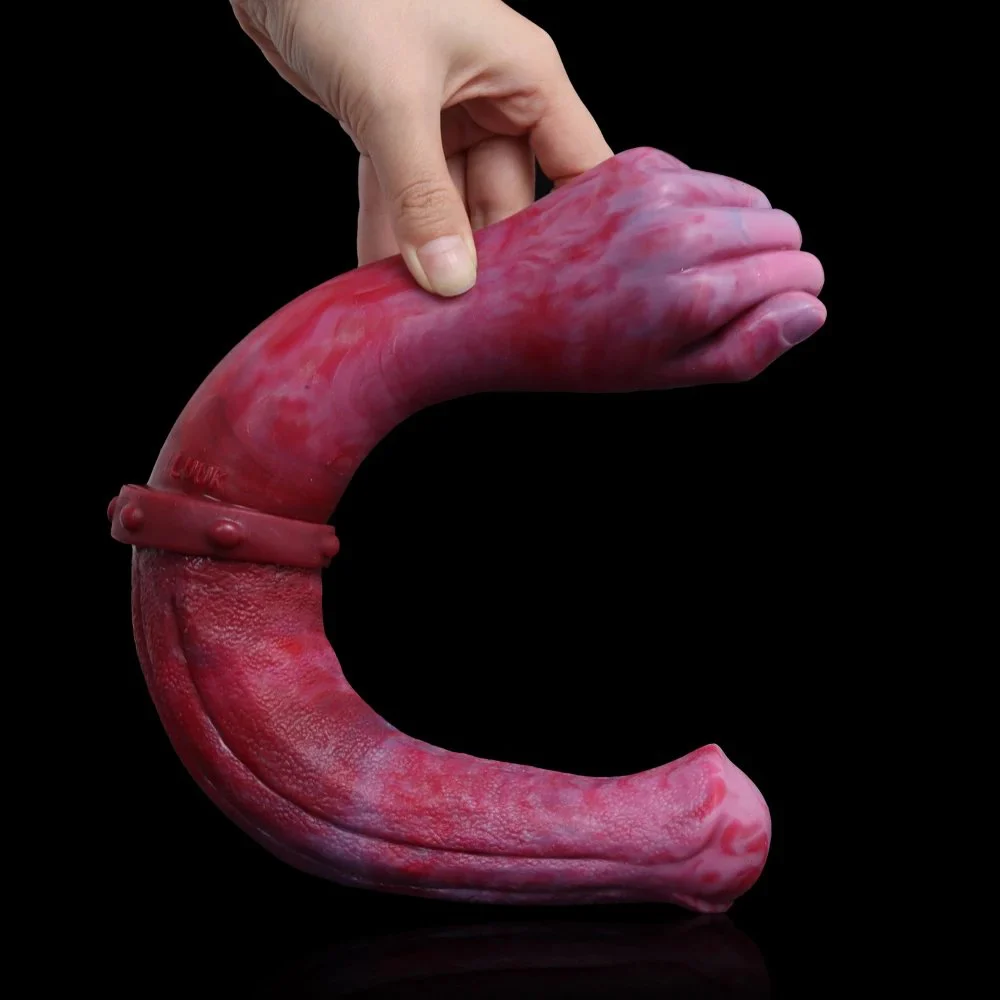 2022 Double Sided Penis Lesbian Double Ended Dildo Hand Rubber Rod for Women