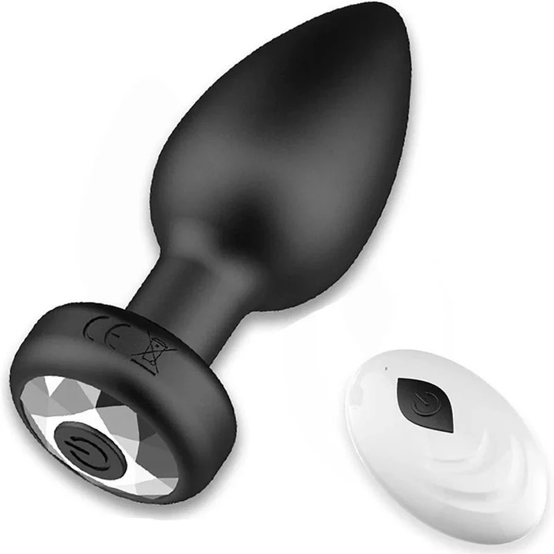 Quiet Vibrating Buttplug with Rechargeable Battery Portable Stimulation Toy for Men and Women