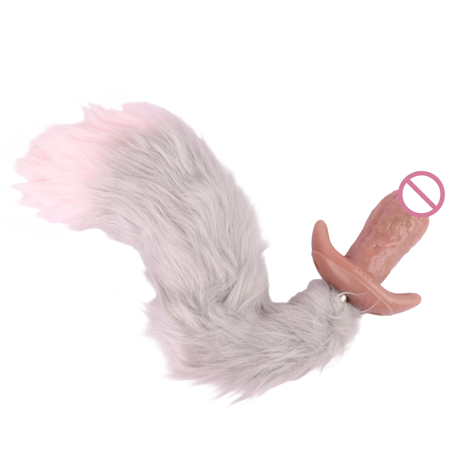 Soft Skin Vibrating Anal with fox Tail &belt Vibrator with 10 Patterns Rechargeable Anal Plug Silicone Sex Toys for Men