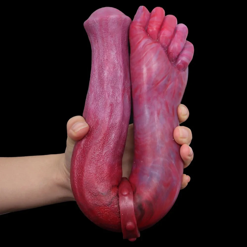 2022 Double Sided Penis Lesbian Double Ended Dildo Hand Rubber Rod for Women
