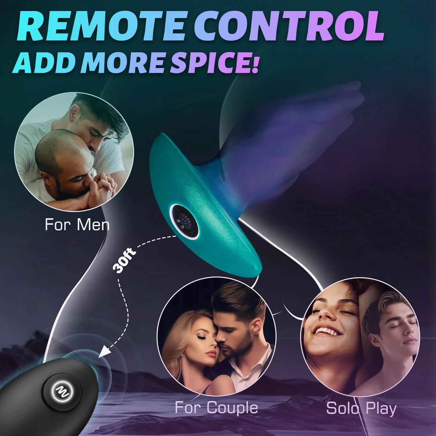 Vibrating Anal Dildo Prostate Massager Large Butt Plug Soft Eco-Friendly Waterproof Silicone 10-frequency Vibration Support