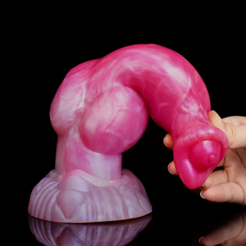 21.5cm Big Knot Round Base Dildo Animal Dog G-Sport Anal Plug Male Prostate Sex Toy for Women
