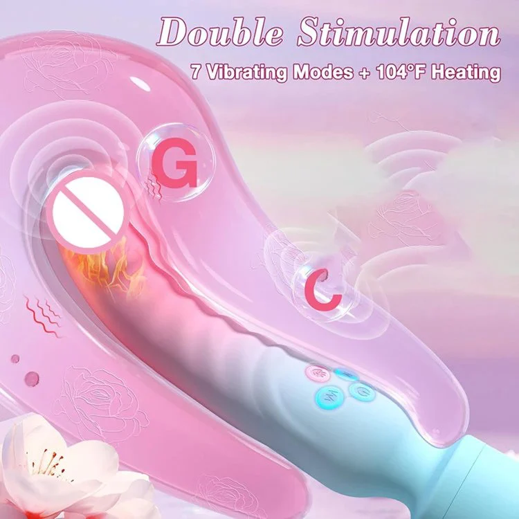 Double Head Heating AV Wand Sex Toys for Women Bullet Dildo Vibrator Female Masturbation