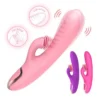 Rechargeable Silicone AV Stick Sex Toy Ocean Wave Vibrator with Sucking G-Spot Feature for Female Erotic Masturbation