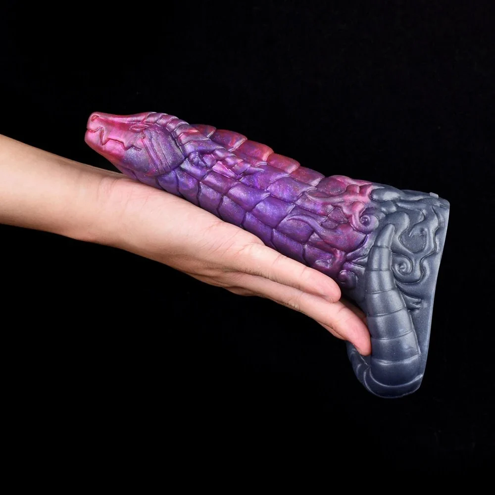 Soft Liquid Silicone Cock Sleeves Fantasy Monster Sleeve Reusable and Wearable Penis Sheath Male Sex Toy Extender for Man