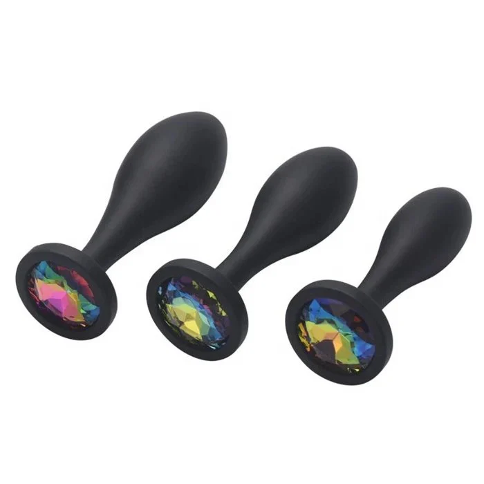 China Manufacturer's Silicone Geisha Anal Plug Jewelry-Style Butt Plug for Adults Men and Women
