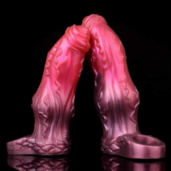 Red Pupil Penis Sleeve for Men No Opening Design Sleeve Couple Condom