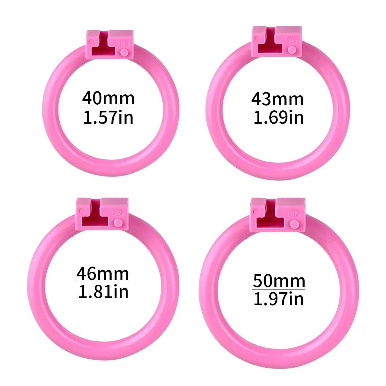 Small Ultra-simulation Chastity Cage With 4 Sizes Lock Cock Ring for BDMS Sissy Gay Customer Male Cock Cage Adult SexToys