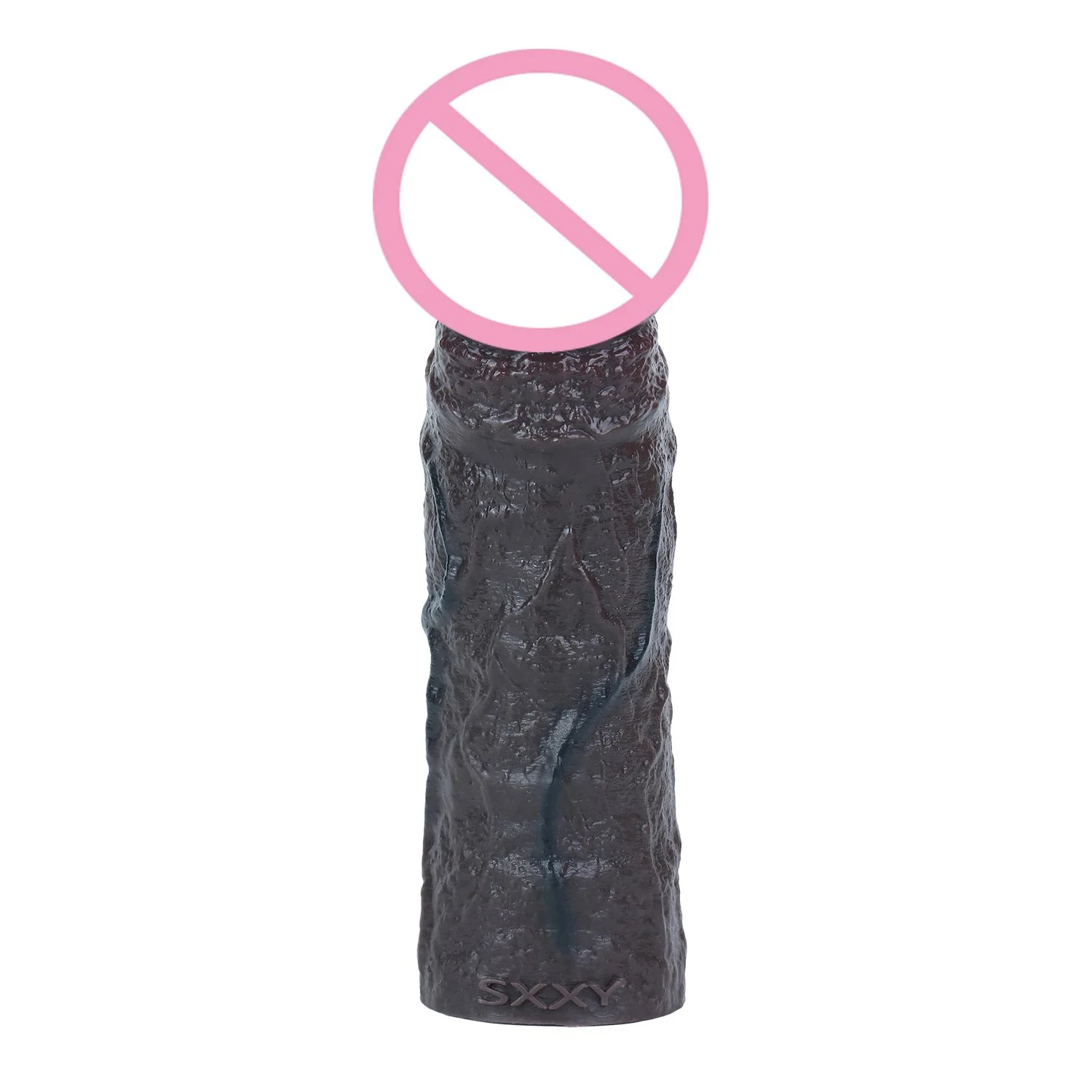 Obsidian-Colored Silicone Penis Sleeve Effectively Prolongs Stimulation and Doubles Pleasure Male Penis Enhancement Sleeve
