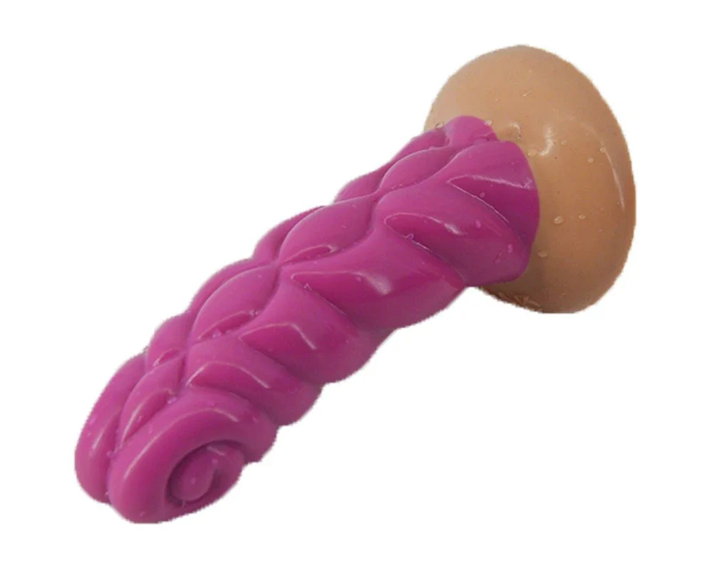 Silicone Anal Plug with Suction Sheep Horn Shape Dildo Anal Expand Stimulate Sex Toy for Men & Women