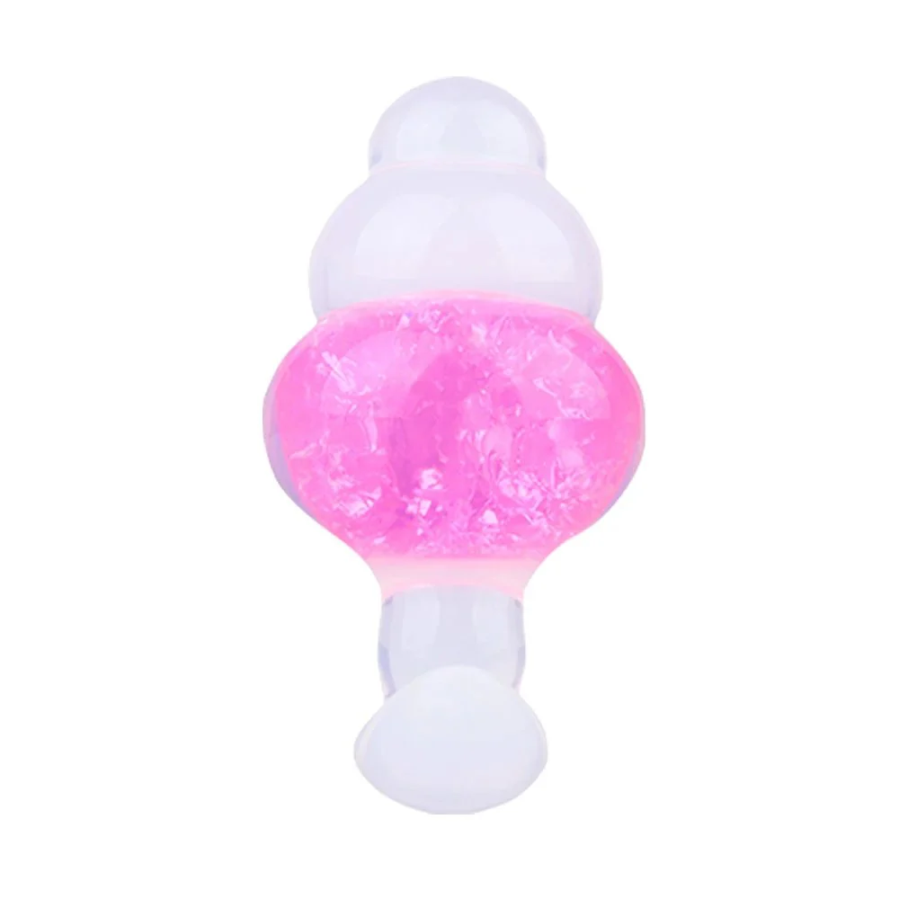 Crystal Silicone Anal Plug with a Ship Anchor Base Design Available in Two Colors for a Realistic Anal Plug Experience