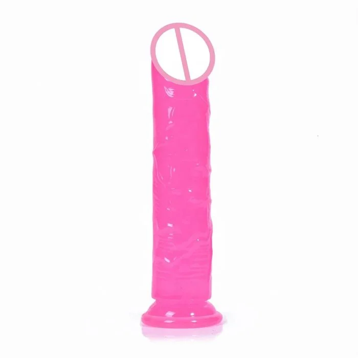 5 Sizes Hand-Free Play Flexible Silicone and TPE Dildo Vibrator Strong Suction Cup Strap-on